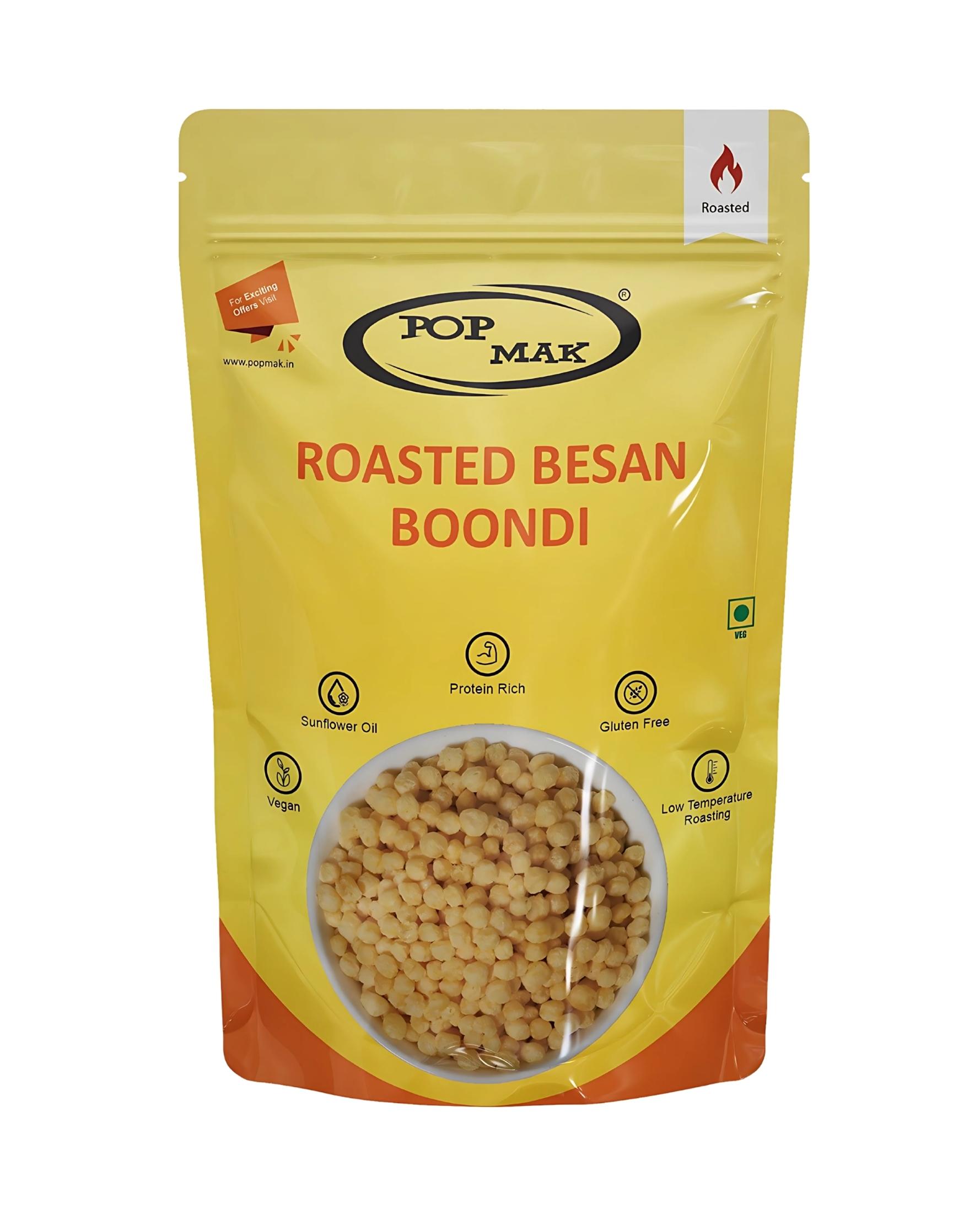 Roasted Besan Boondi | Healthy & Gluten-Free (200g Pack)