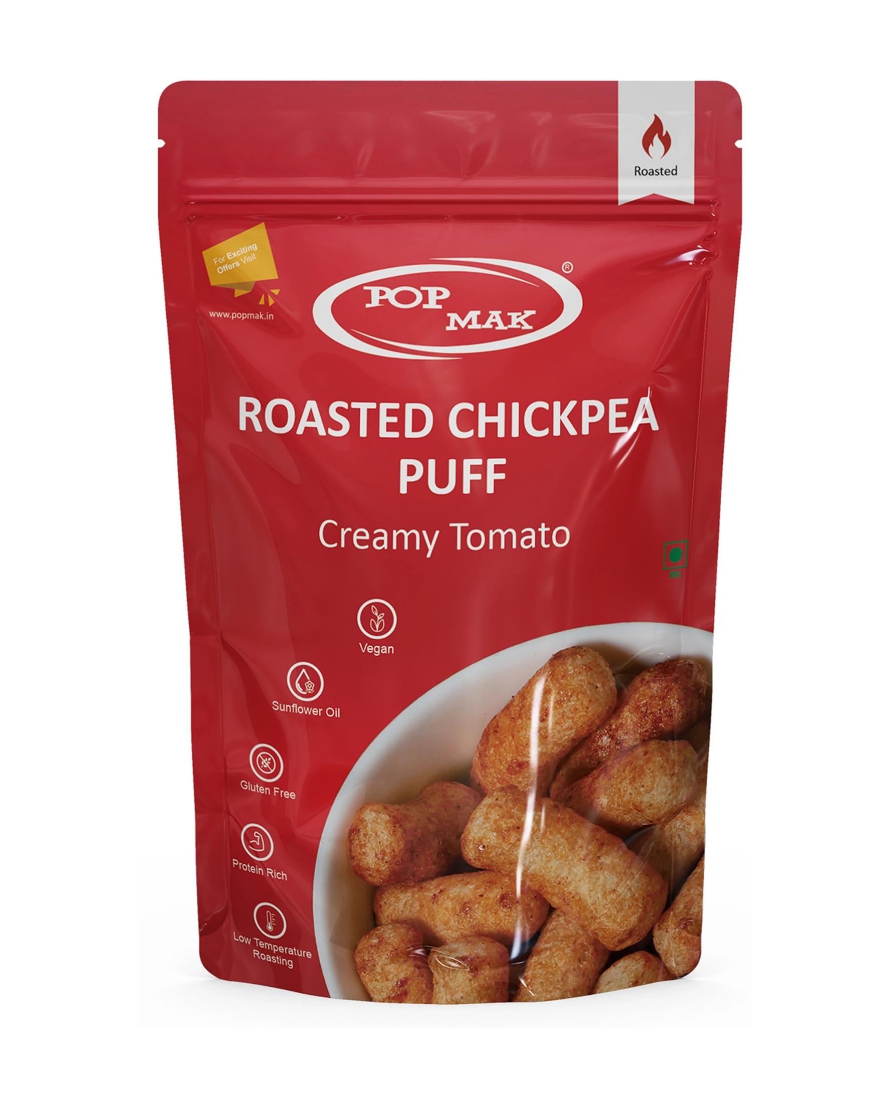 Roasted Chick Pea Puffs – Creamy Tomato | Healthy Snack