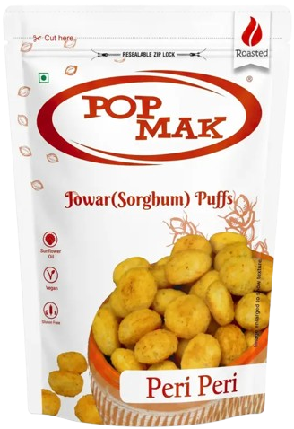 Jowar Puffs – Peri Peri | Crunchy, Guilt-Free & Healthy Snack!