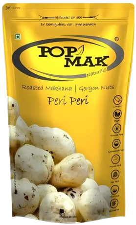 Peri Peri Roasted & Flavoured Makhana | Fox Nuts for Healthy Snacking (55 g)