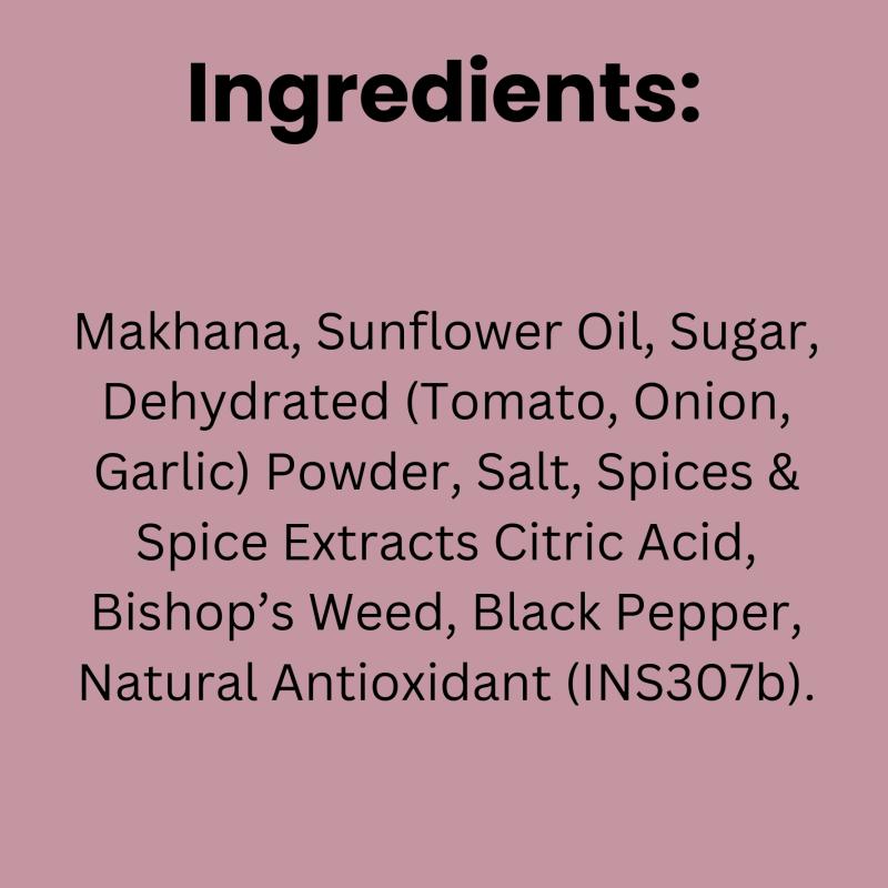 Popmak Spanish Tomato Roasted & Falvoured Makhana – Crunchy & Healthy Fox Nuts Snack