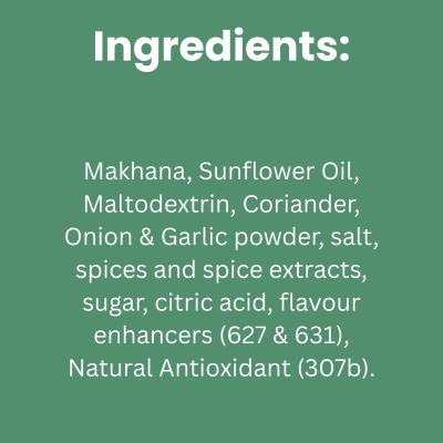 Popmak Roasted Flavoured Makhana – Coriander Delight (55g)