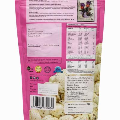 POPMAK Roasted Flavoured Makhana – Pink Salt with Desi Ghee (55g) | Healthy Snack | Fox Nuts